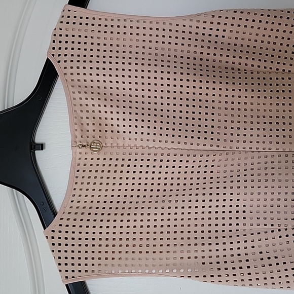 Tommy Hilfiger Blush Pink Faux Suede Dress 8 - Picture 3 of 7